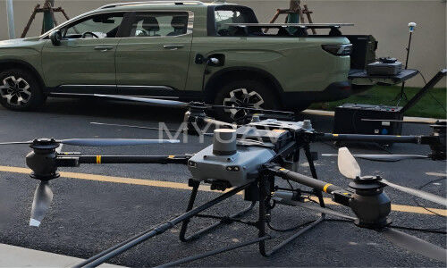 সম্পর্কে সর্বশেষ সংস্থার খবর MYUAV ডাবল টাইটড ক্লিনিং ইউএভি এবং রাডার খাঁটি বৈদ্যুতিক পিকআপ ট্রামগুলির সিঙ্ক্রোনিক অ্যাপ্লিকেশন